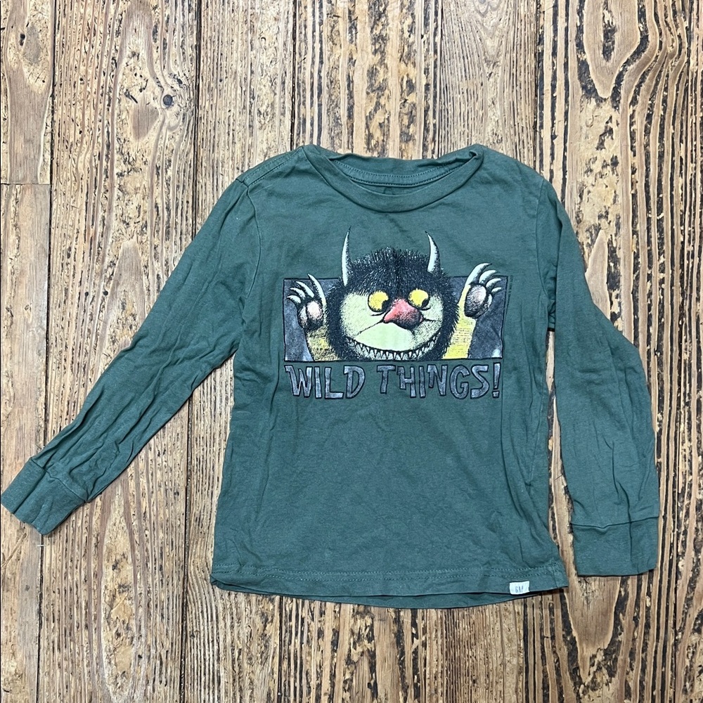 GAP Kids Long Sleeve Shirt - Forest Green